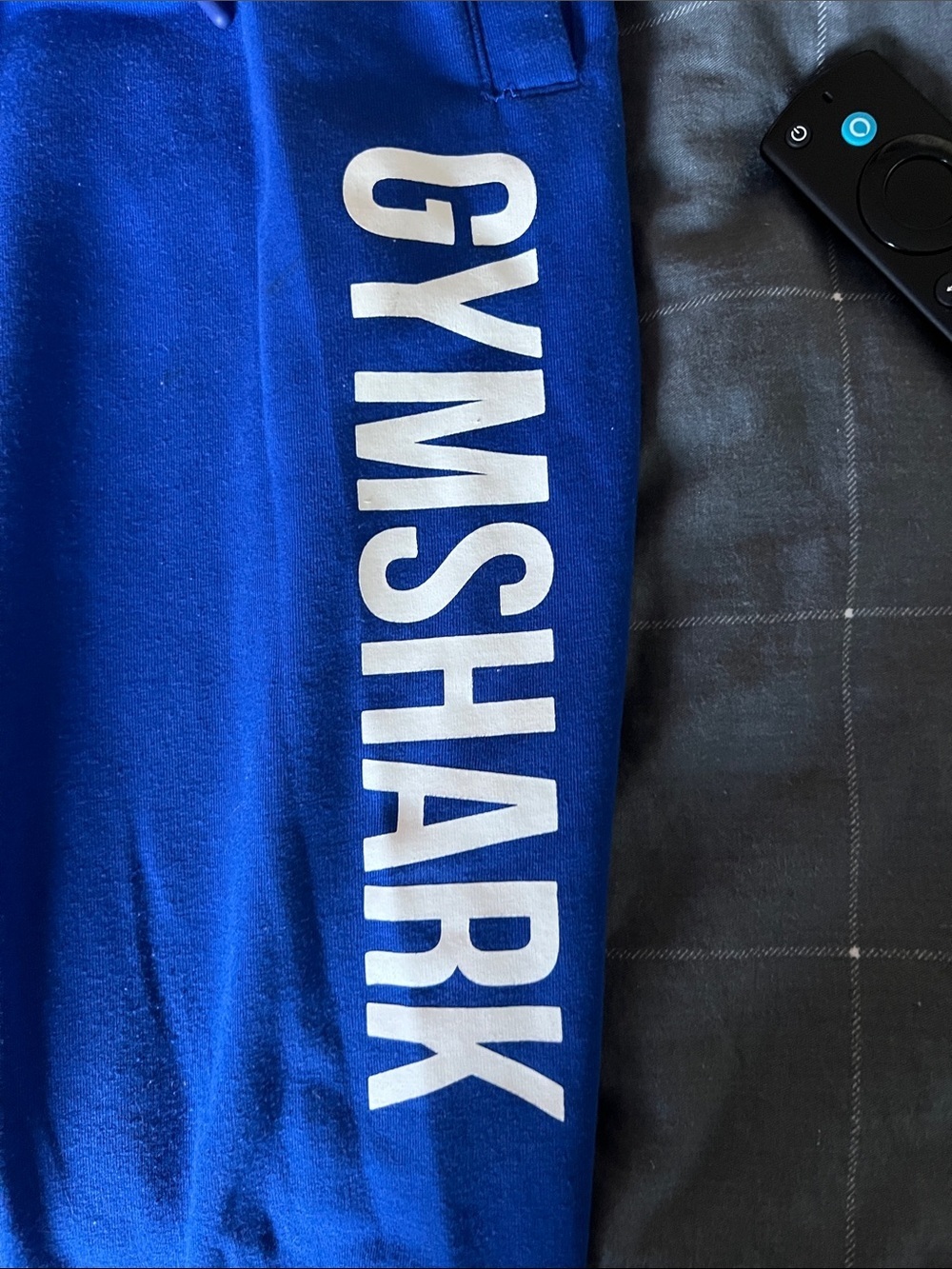 Gymshark Blue Jogger Sweatpants Logo Graphic Athletic Pants Men’s Large - Picture 5 of 7
